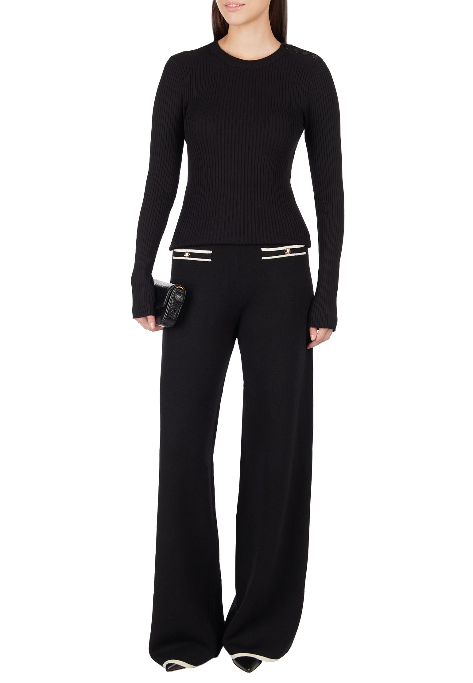 Black Sfilato trousers - view 2