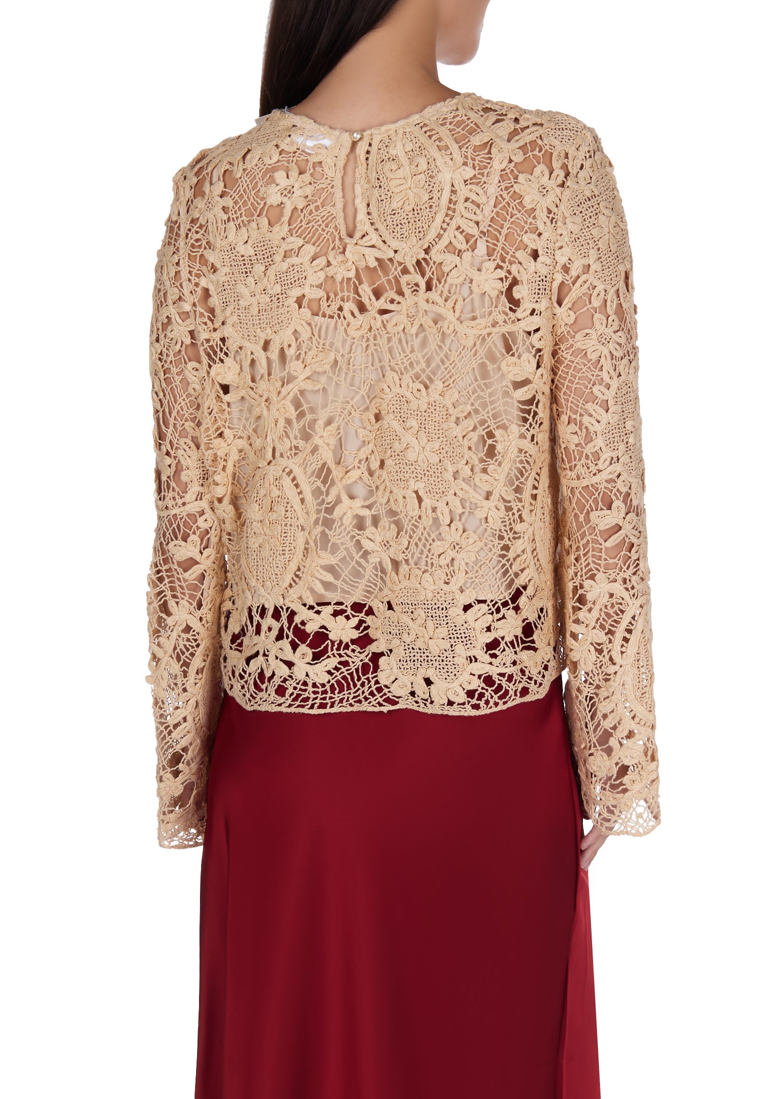 Beige Sfilato blouse - view 2