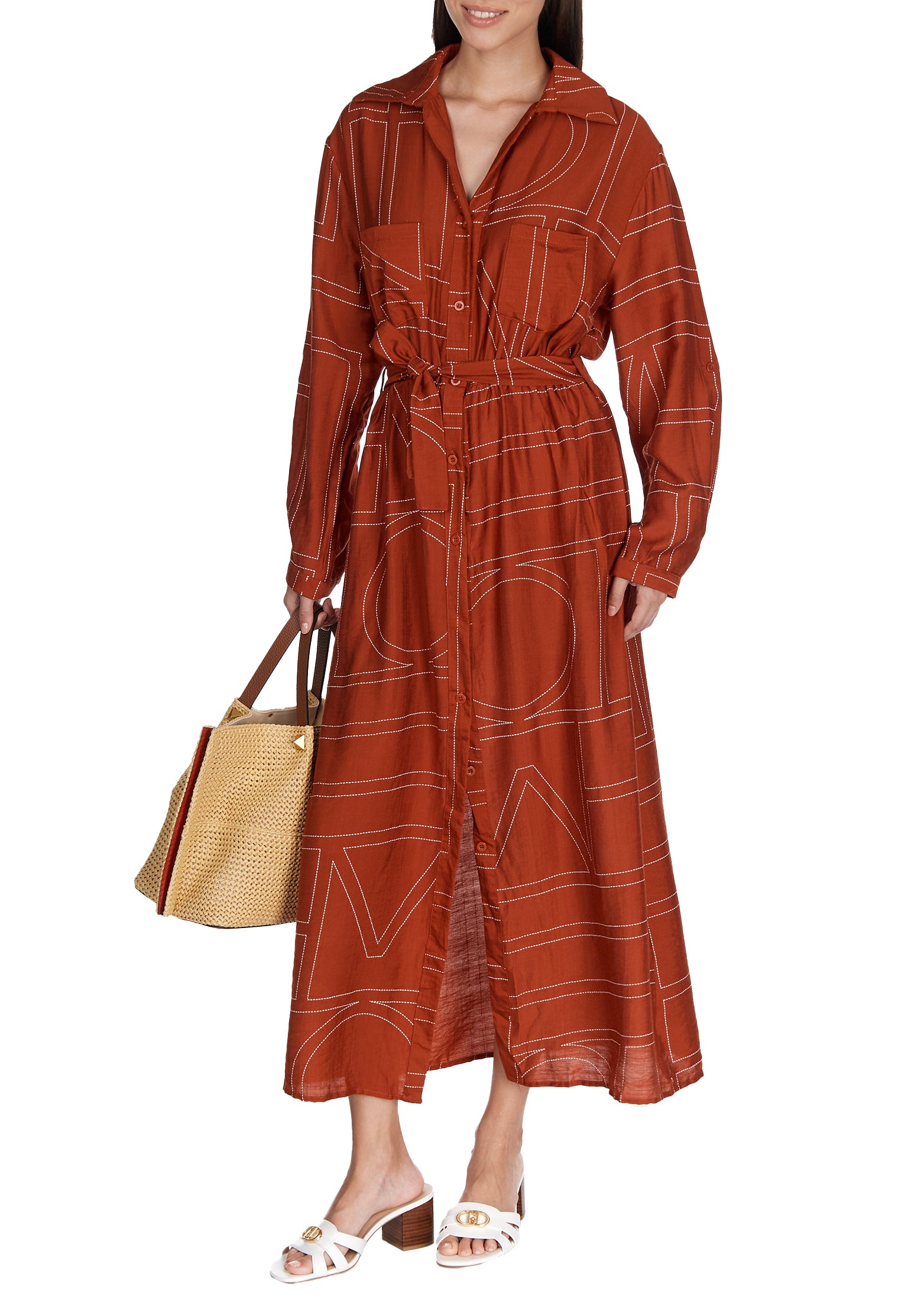Brown Sfilato dress - view 3