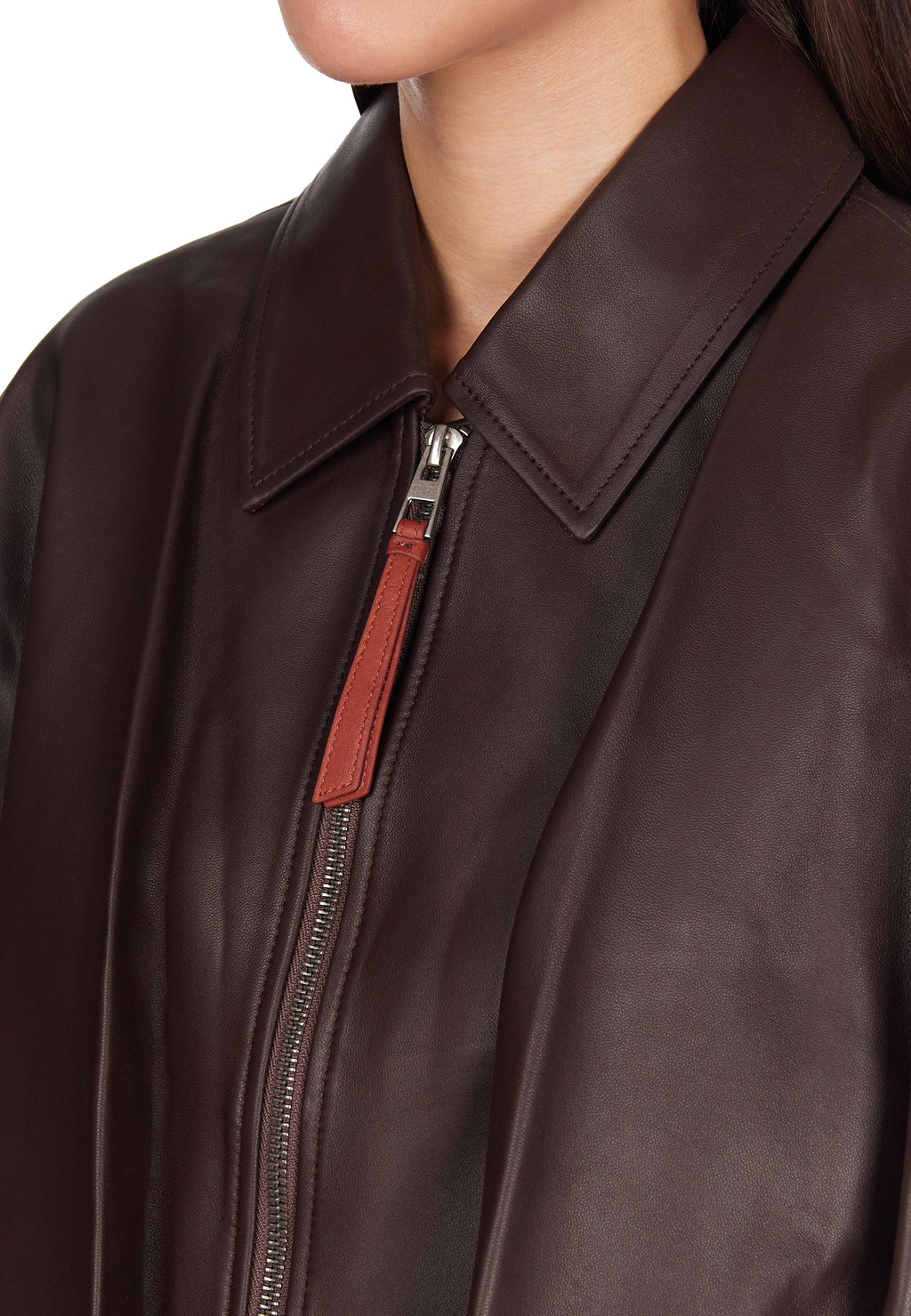 Burgundy Sfilato jacket - view 6
