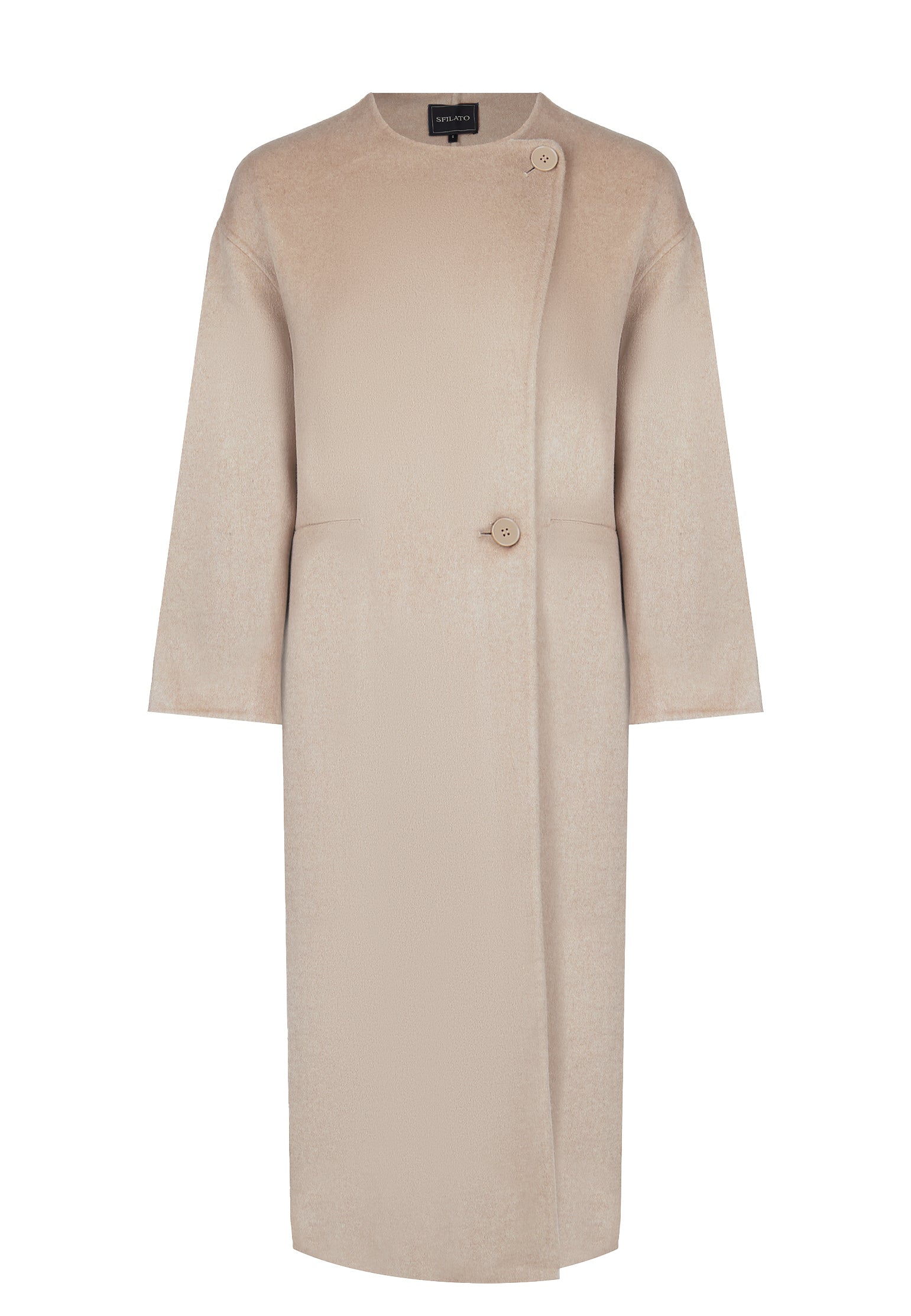 Beige Sfilato coat - view 4