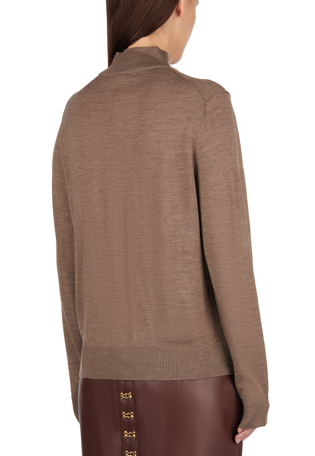 Brown Sfilato turtleneck - view 3