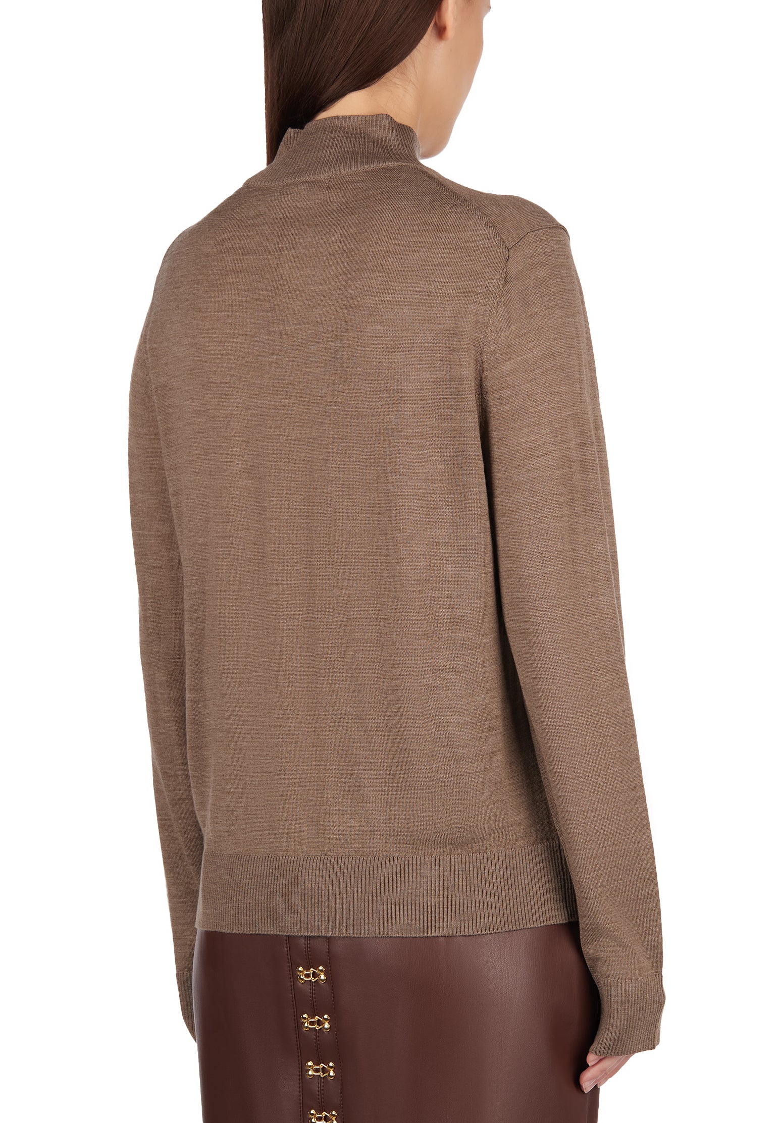 Brown Sfilato turtleneck - view 3