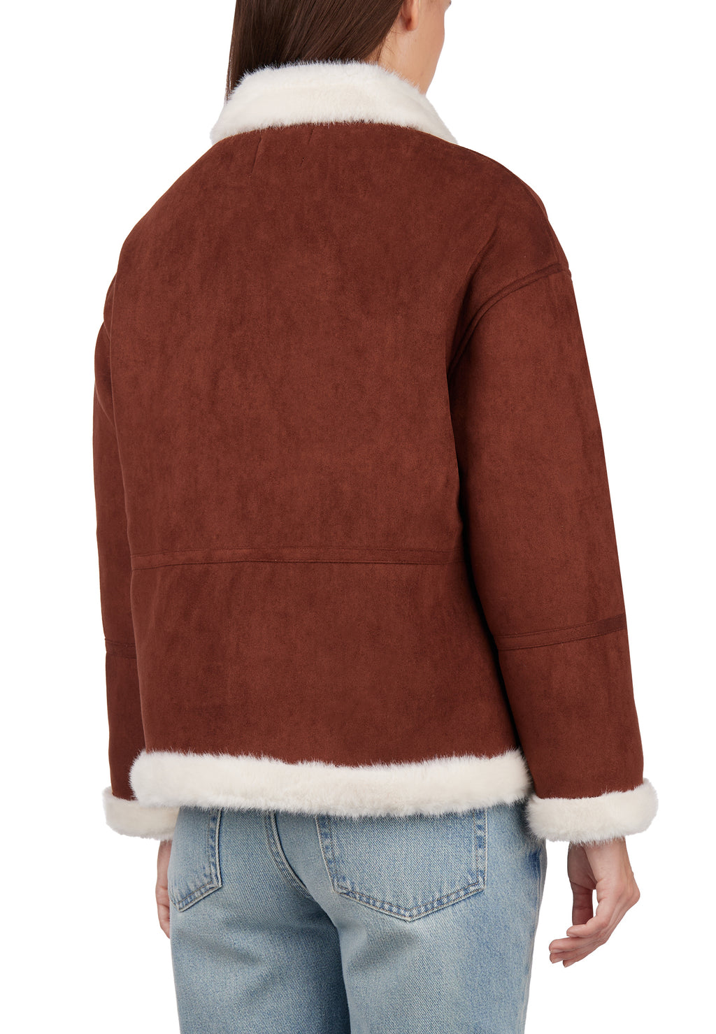 Brown Sfilato sheepskin coat - view 5