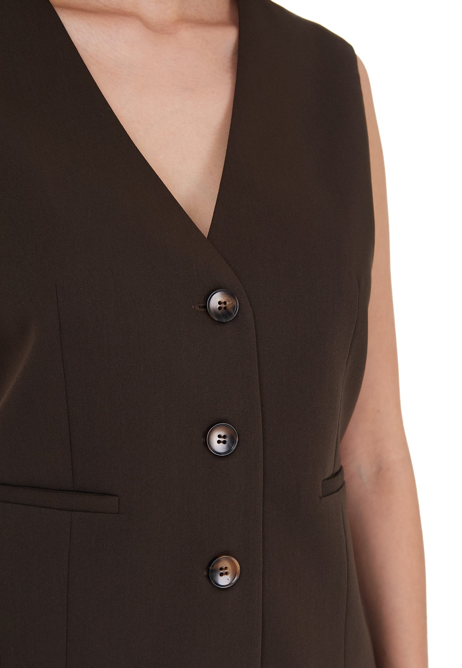 Brown and Black Sfilato vest - view 7