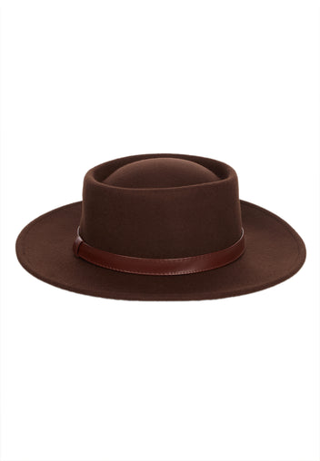 Brown Sfilato hat - view 3