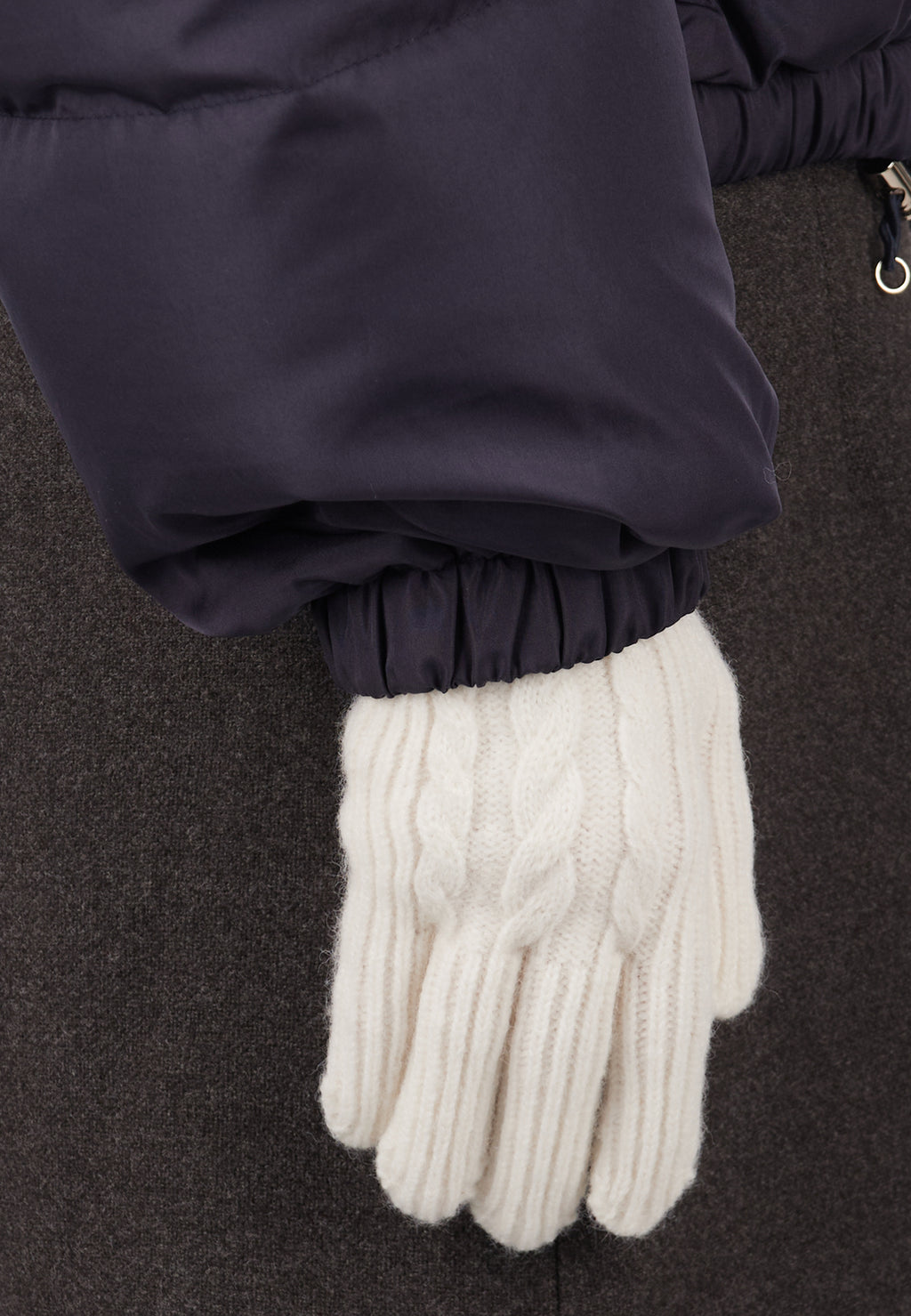 Gray Sfilato gloves - view 2