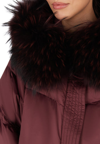 Sfilato Down Jacket TR25-59 — Burgundy