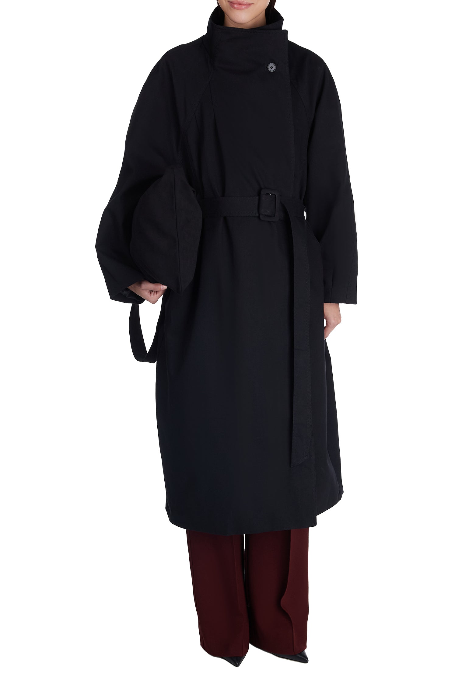 Black Sfilato raincoat - view 3