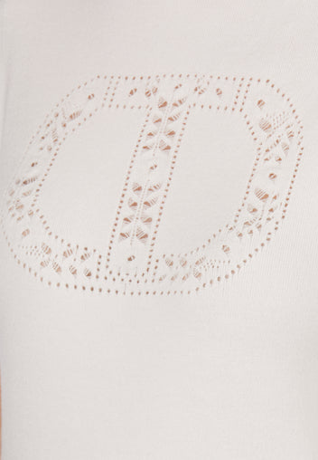 Ivory Logo Short-Sleeve Knit Tee - view 5