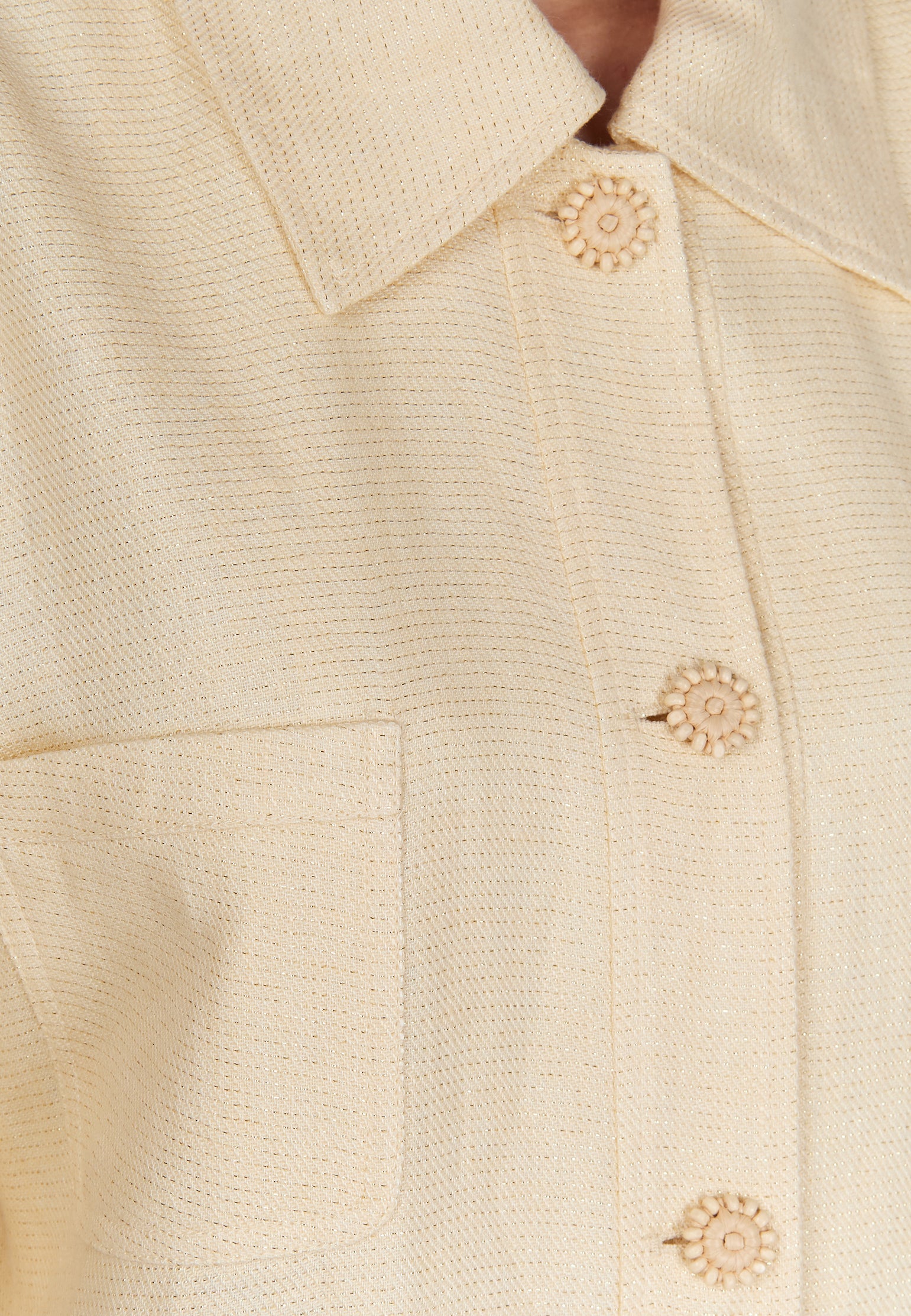 Cream Sfilato jacket - view 6