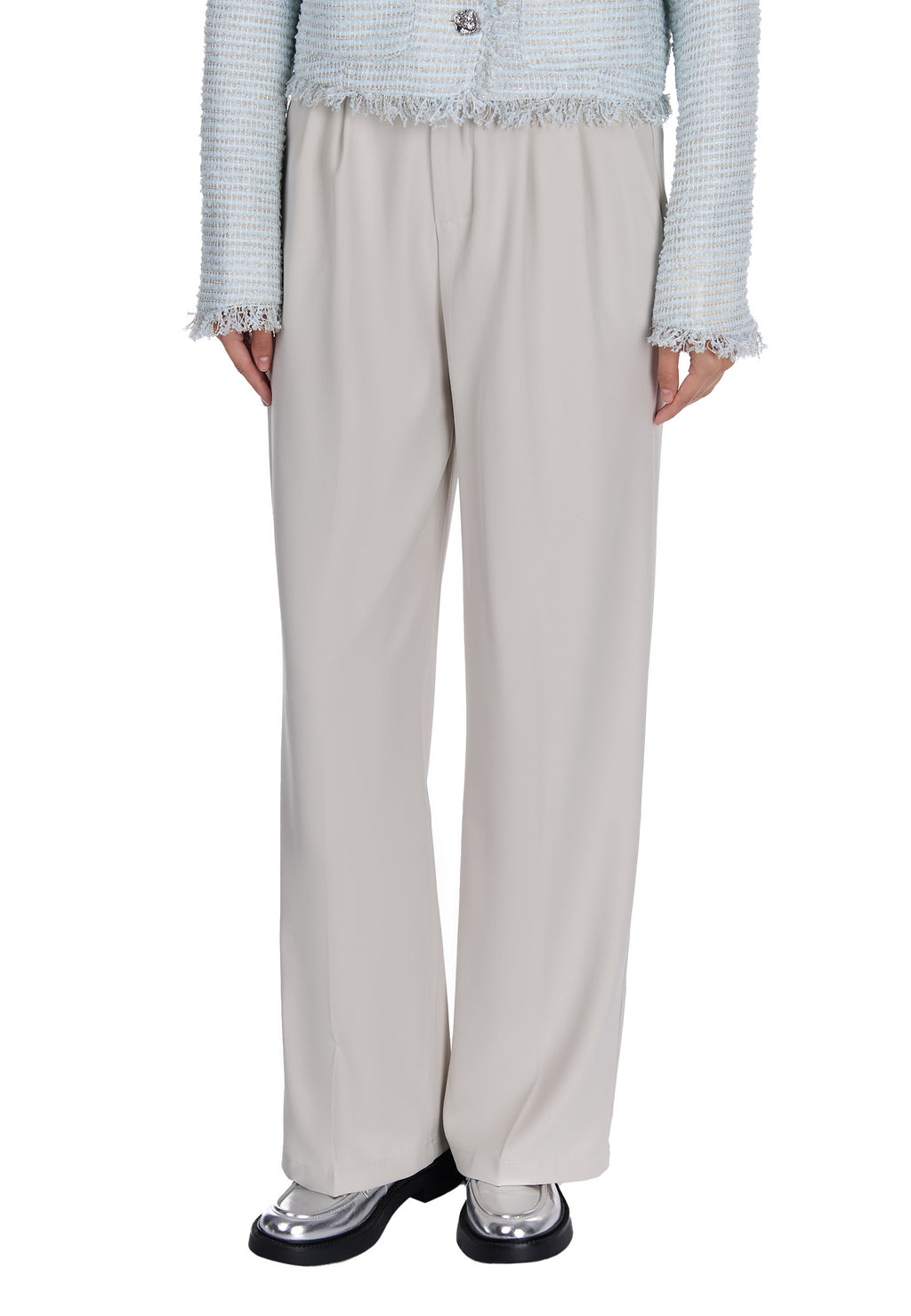 Gray Sfilato trousers - view 3