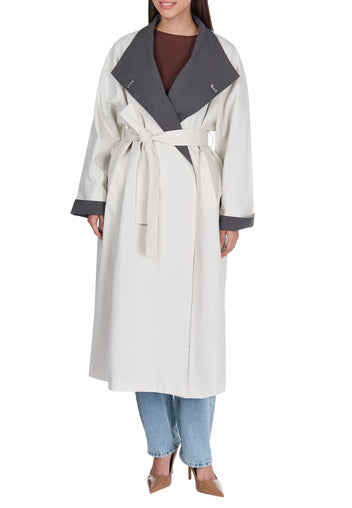 Gray Sfilato raincoat - view 4