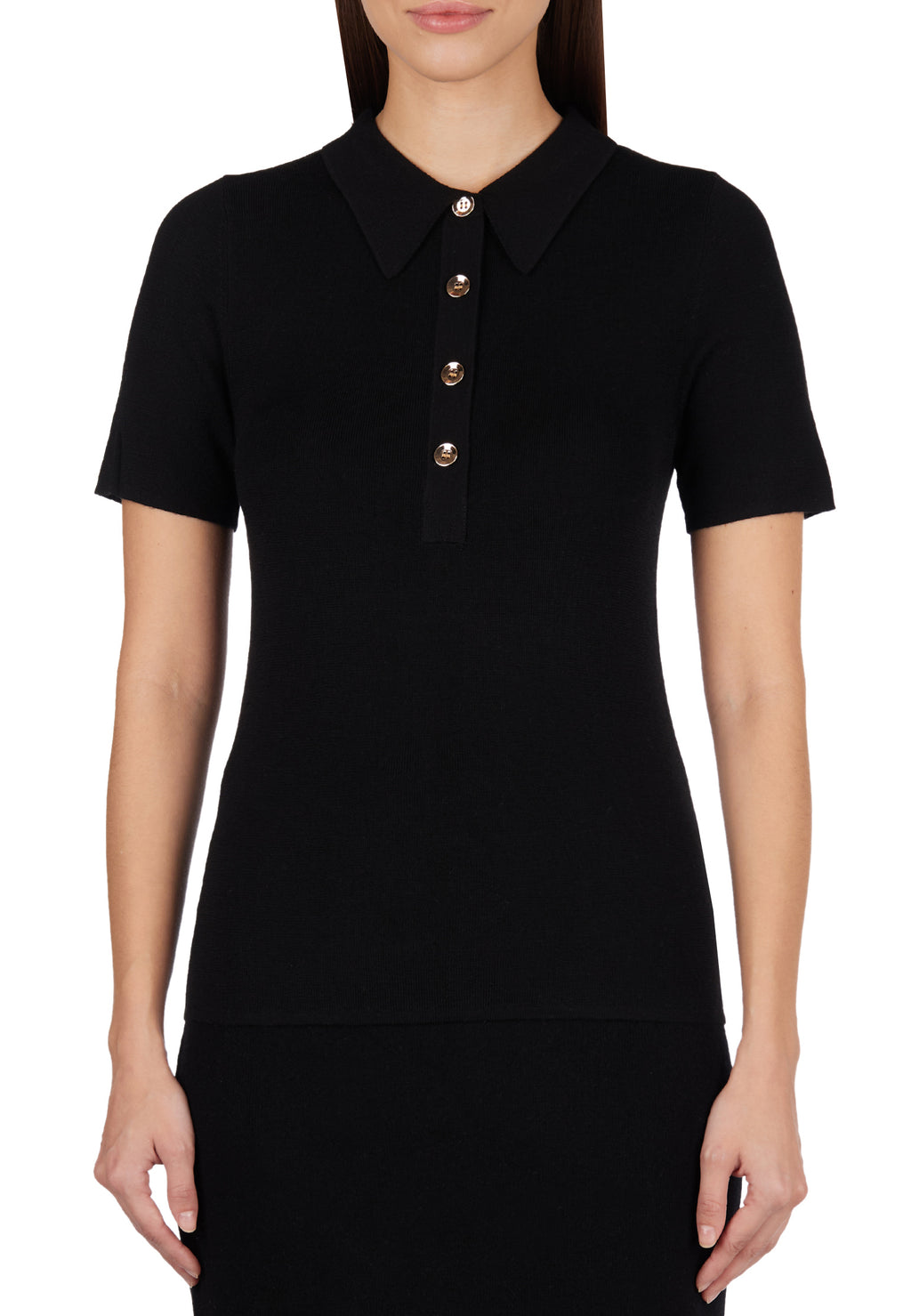 Black Sfilato polo - view 3