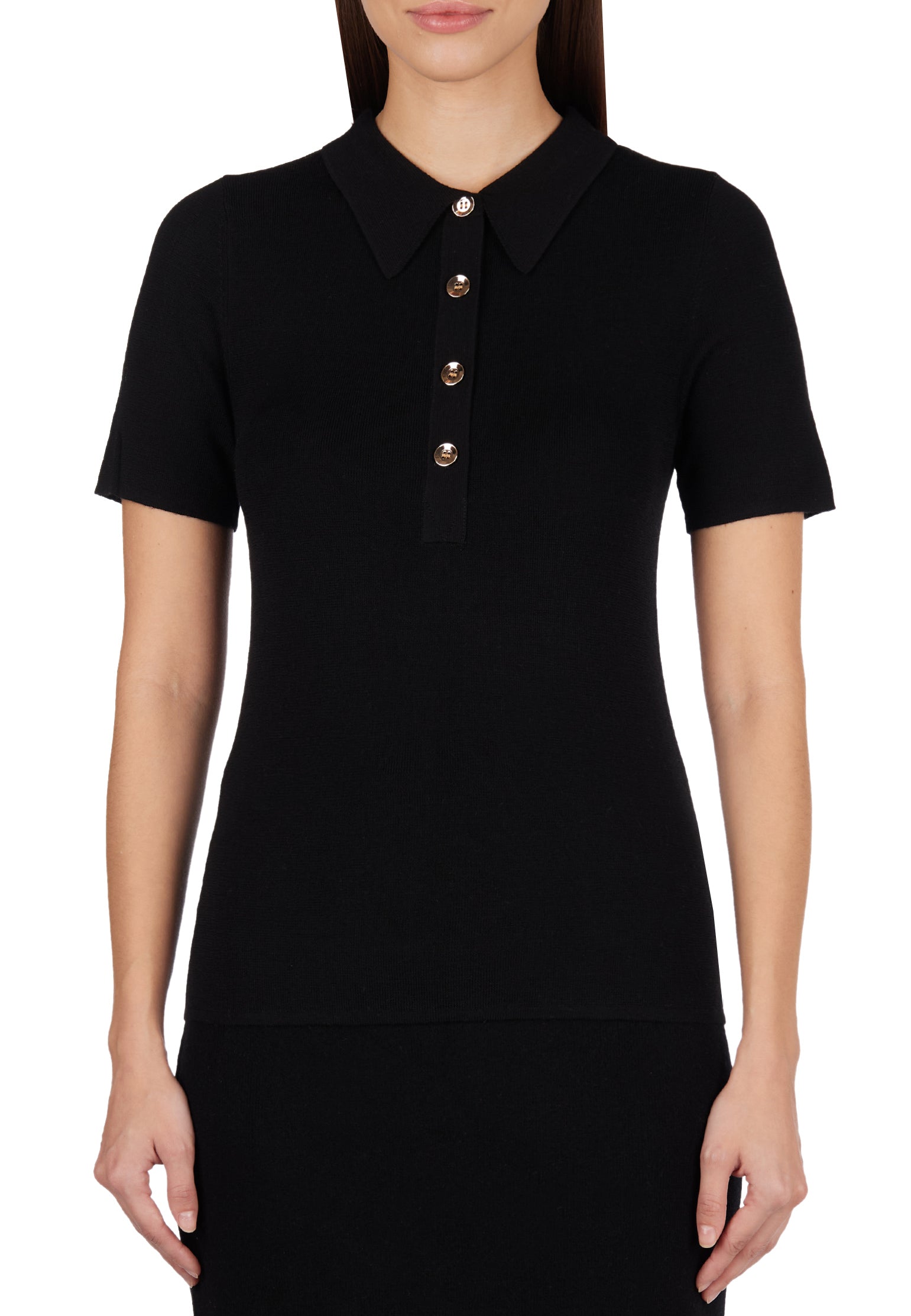 Black Sfilato polo - view 3