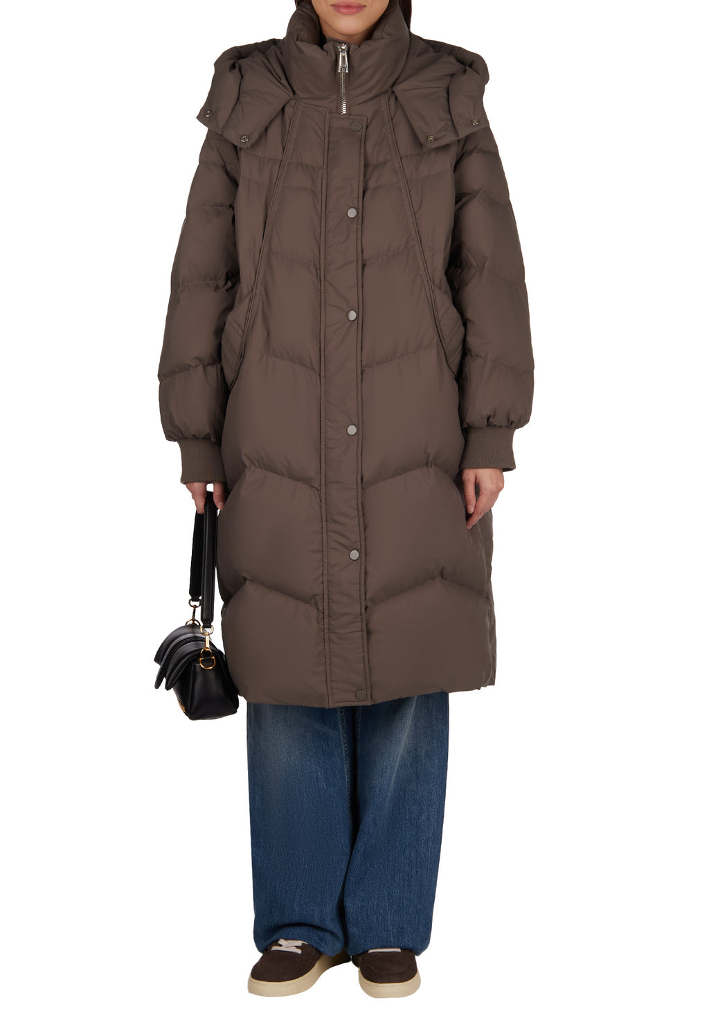 Brown Sfilato puffer jacket - view 2