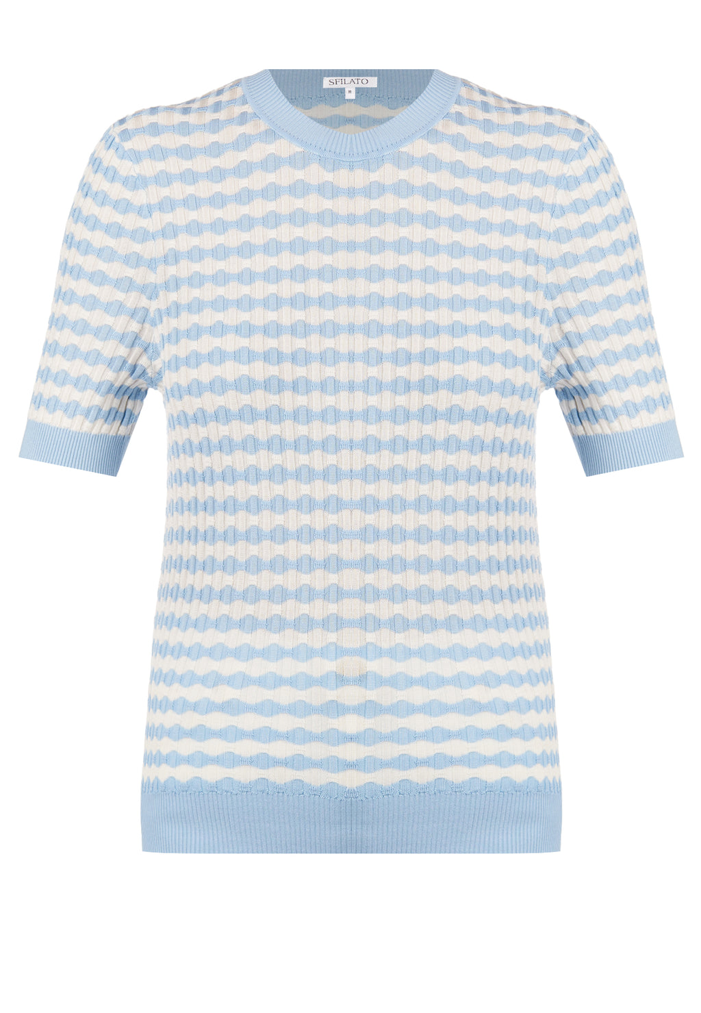 Blue and Gray Sfilato pullover - view 1