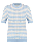 Sky Stripe Short-Sleeve Knit Tee - view 1