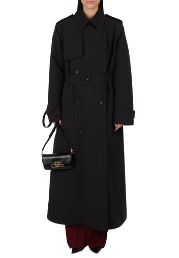 Black Sfilato trench coat - view 3