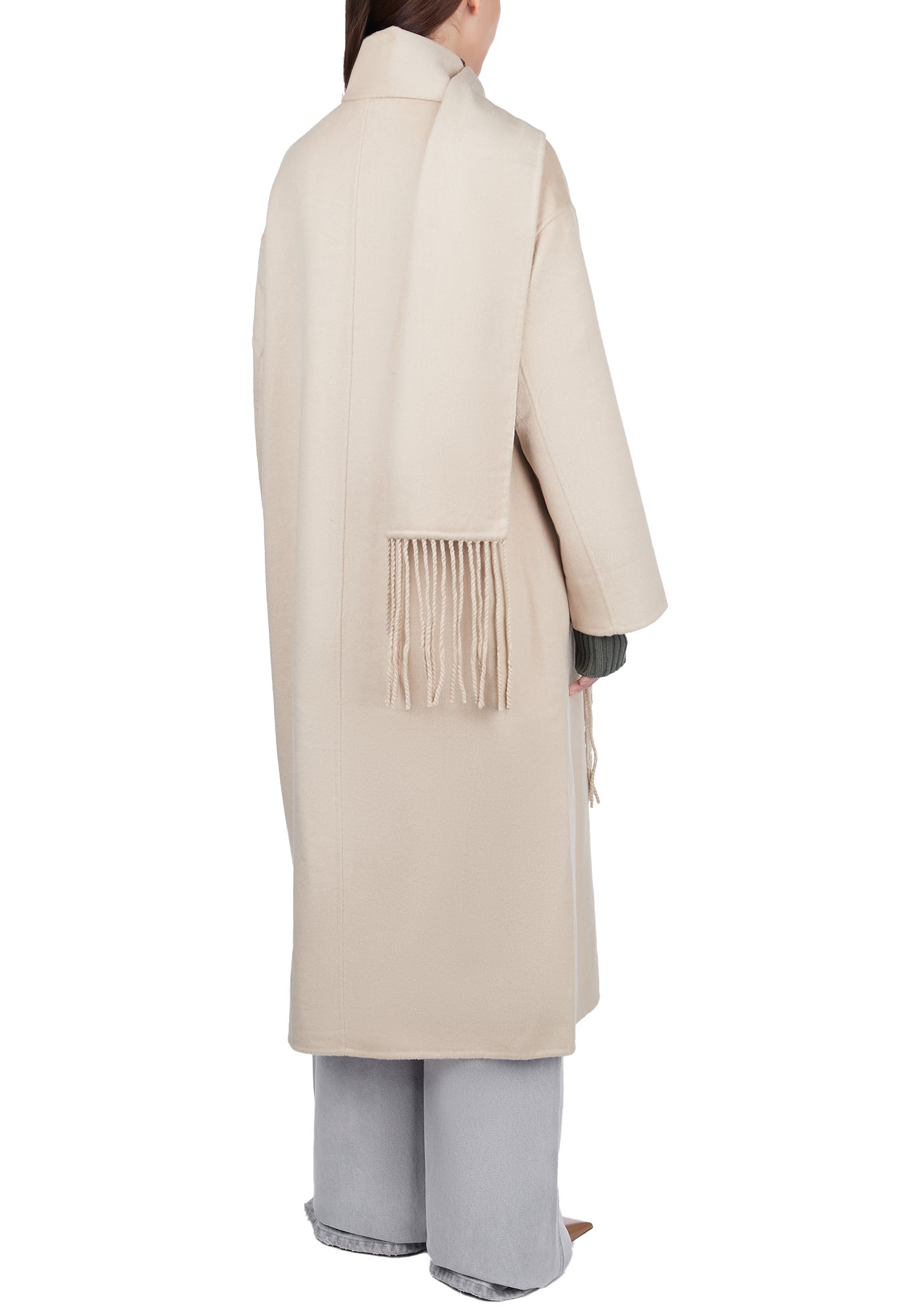 Beige Sfilato coat - view 2