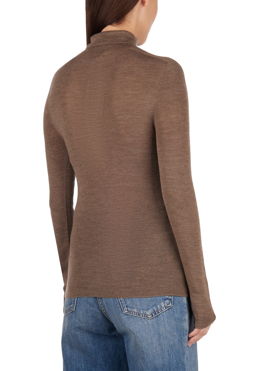 Brown Sfilato turtleneck - view 3