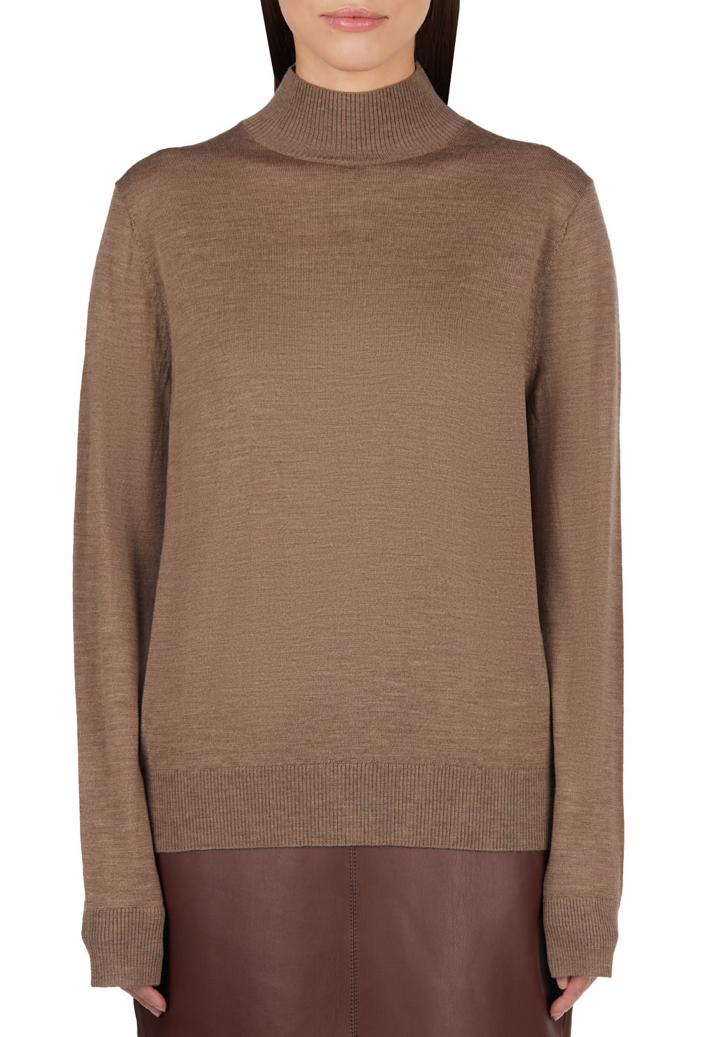 Brown Sfilato turtleneck - view 2