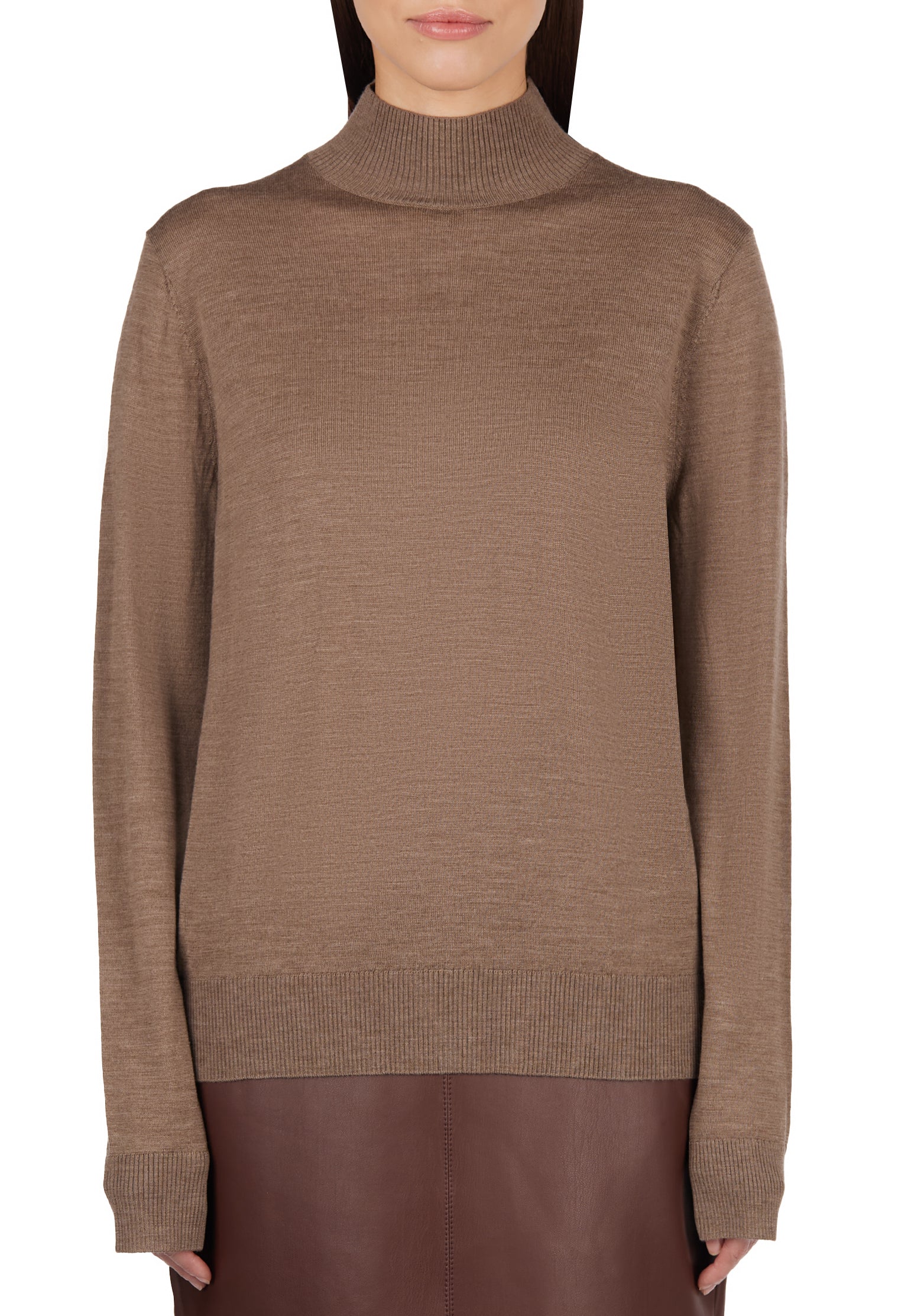 Brown Sfilato turtleneck - view 2