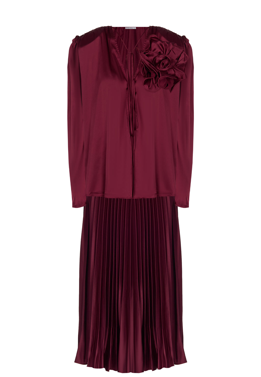 Burgundy Sfilato suit - view 1