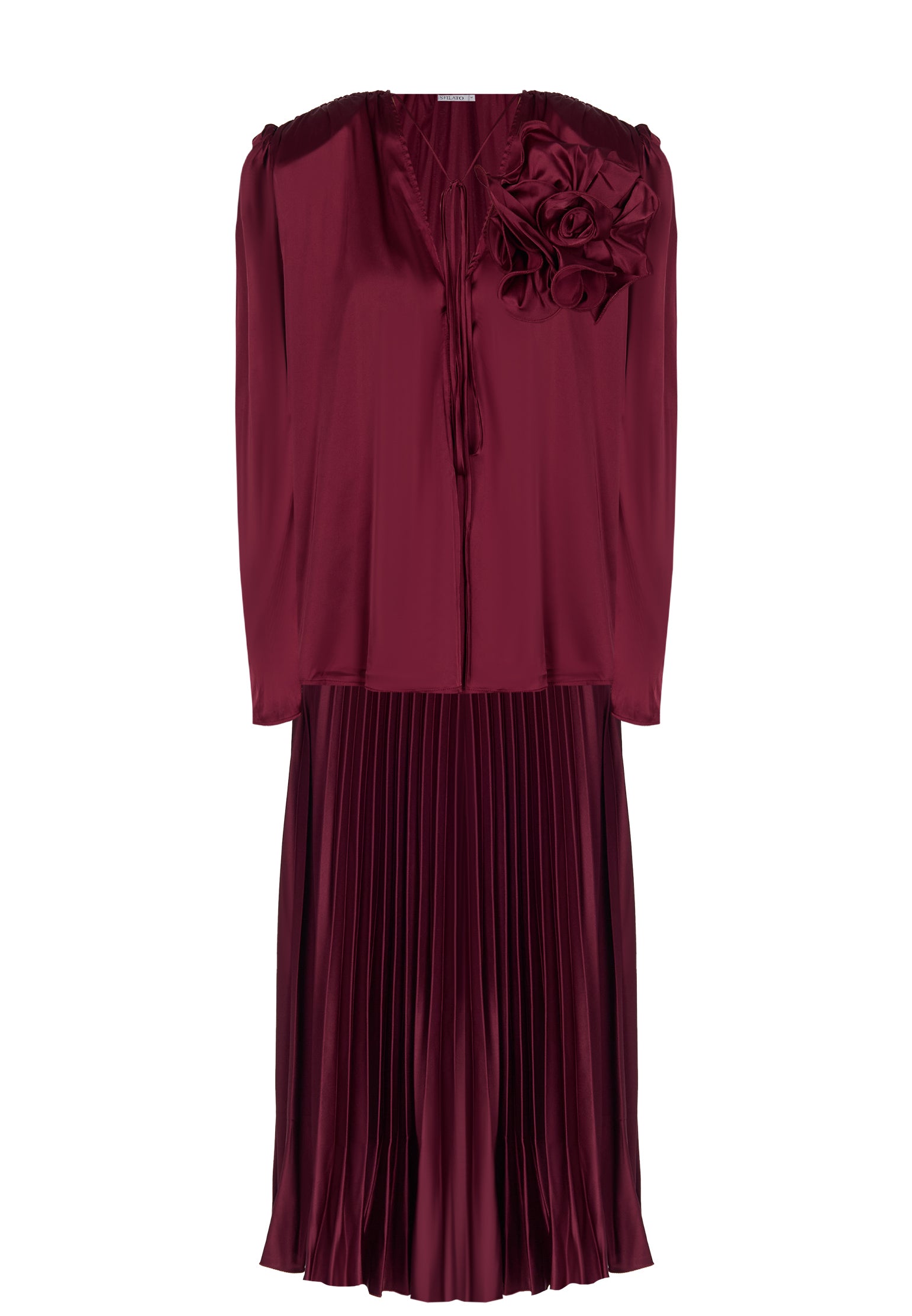Burgundy Sfilato suit - view 1