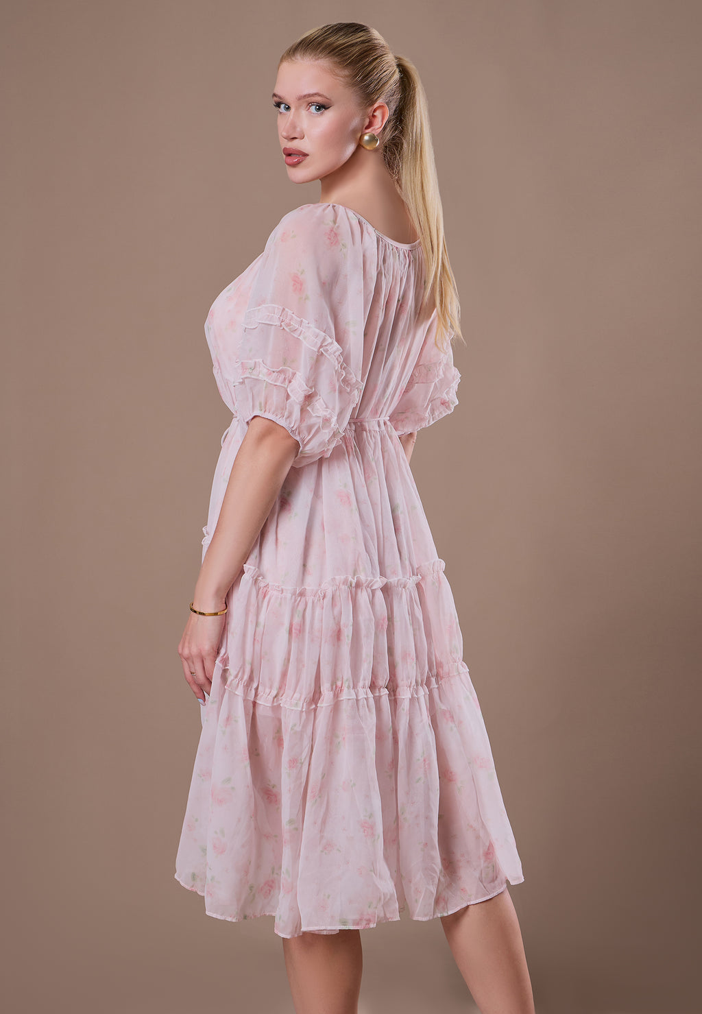 Brown Sfilato dress - view 6