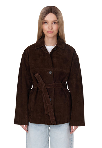 Biella Blazer — Brown