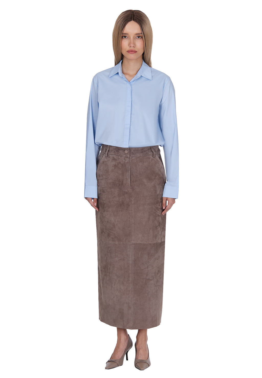 Brown Sfilato skirt - view 2