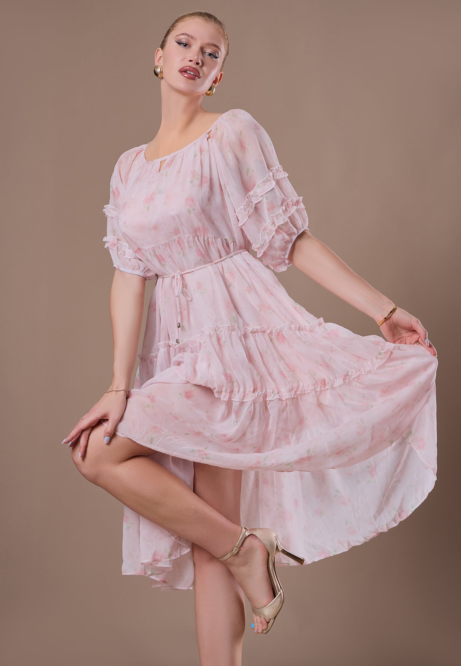 Brown Sfilato dress - view 5