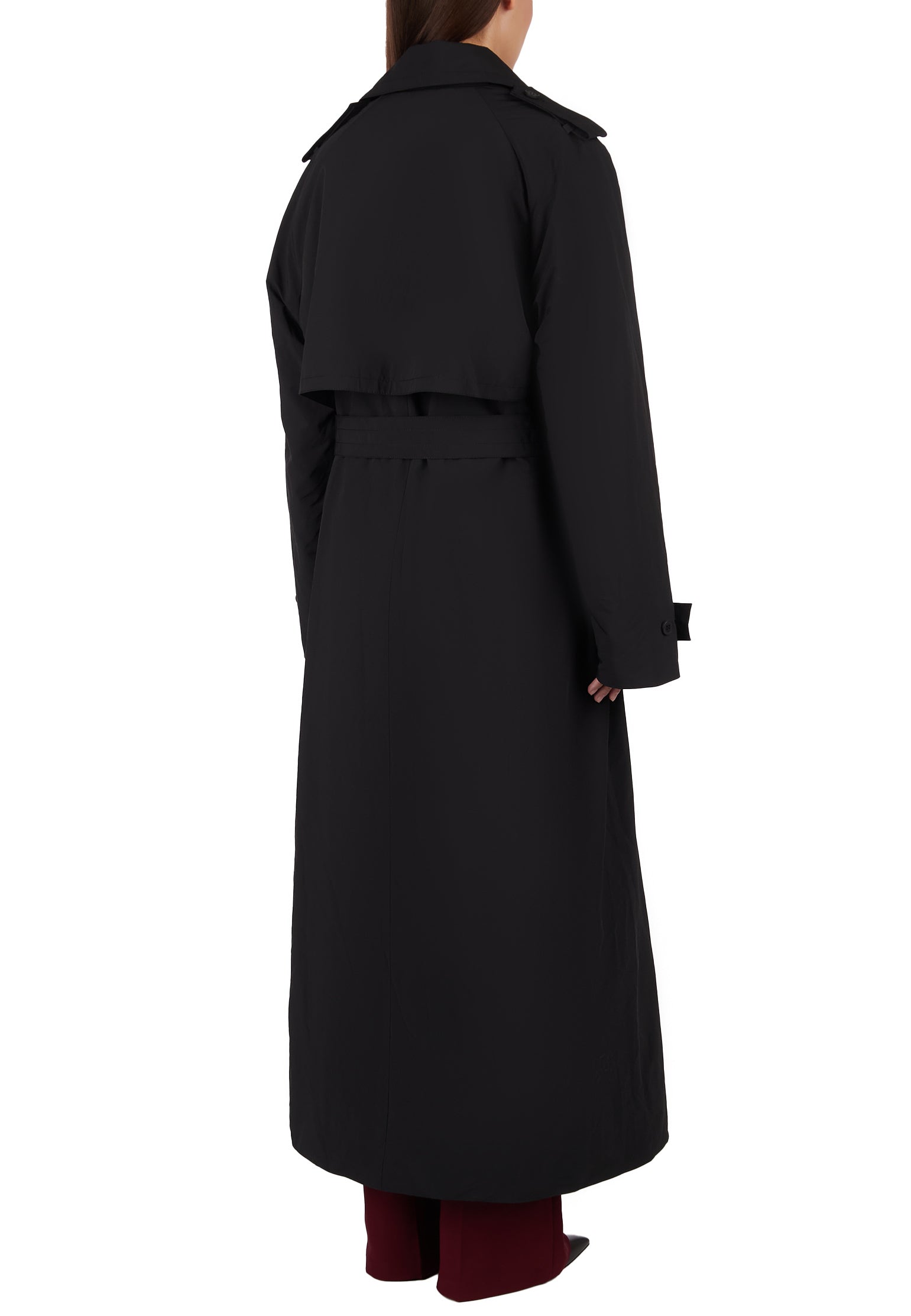 Black Sfilato trench coat - view 5