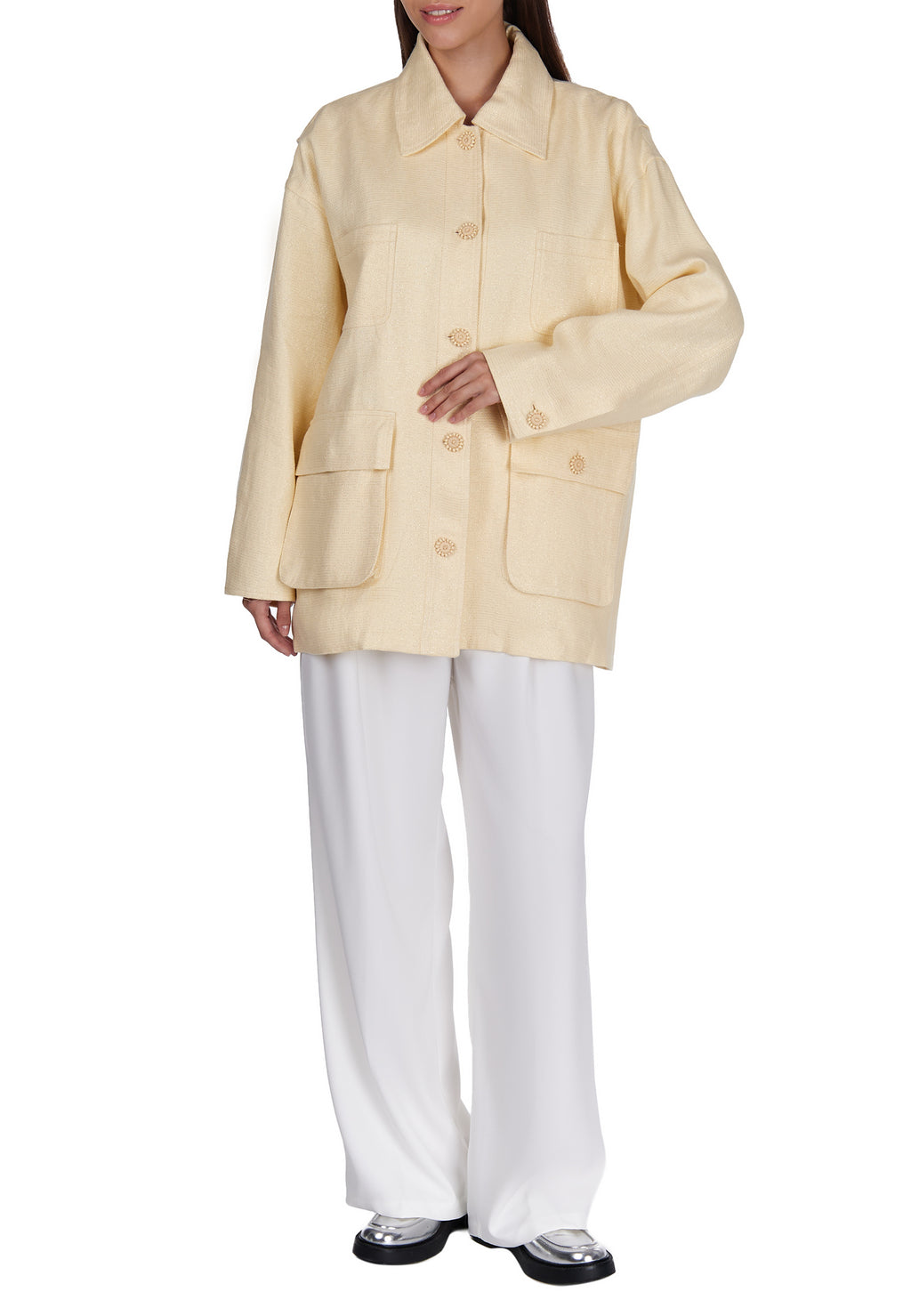 Cream Sfilato jacket - view 2