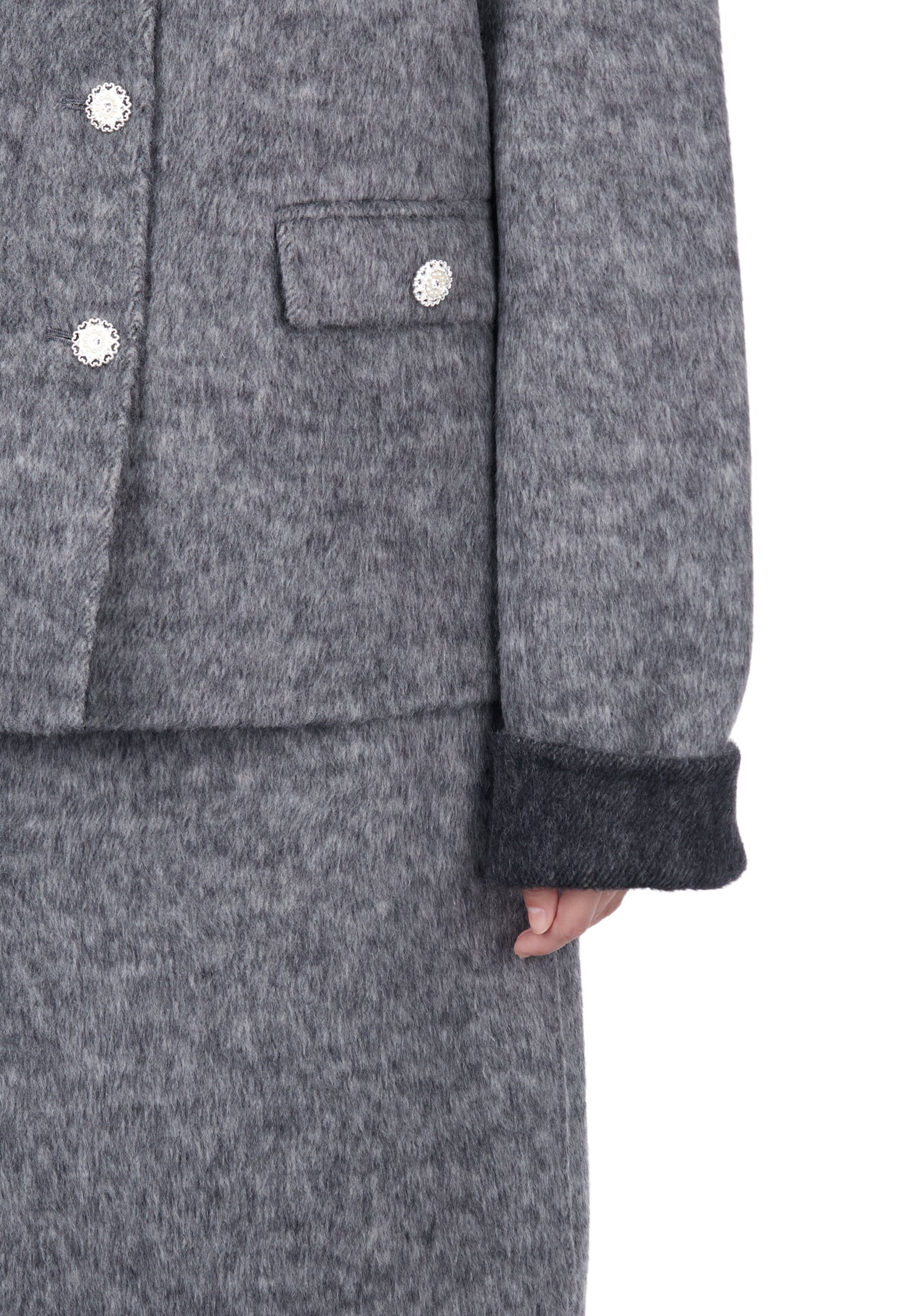 Gray Sfilato jacket - view 4