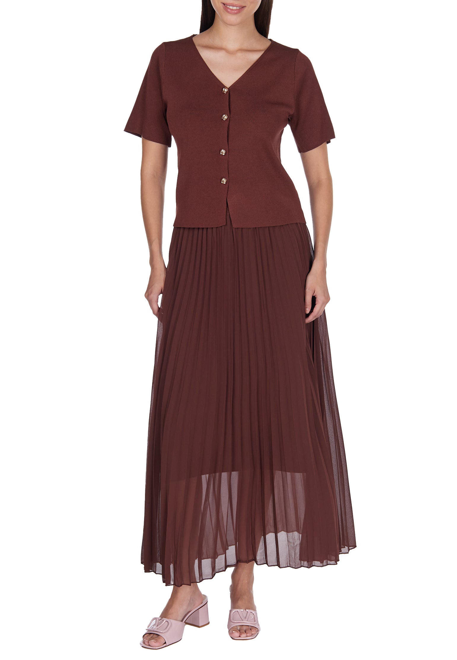 Burgundy Sfilato suit - view 3
