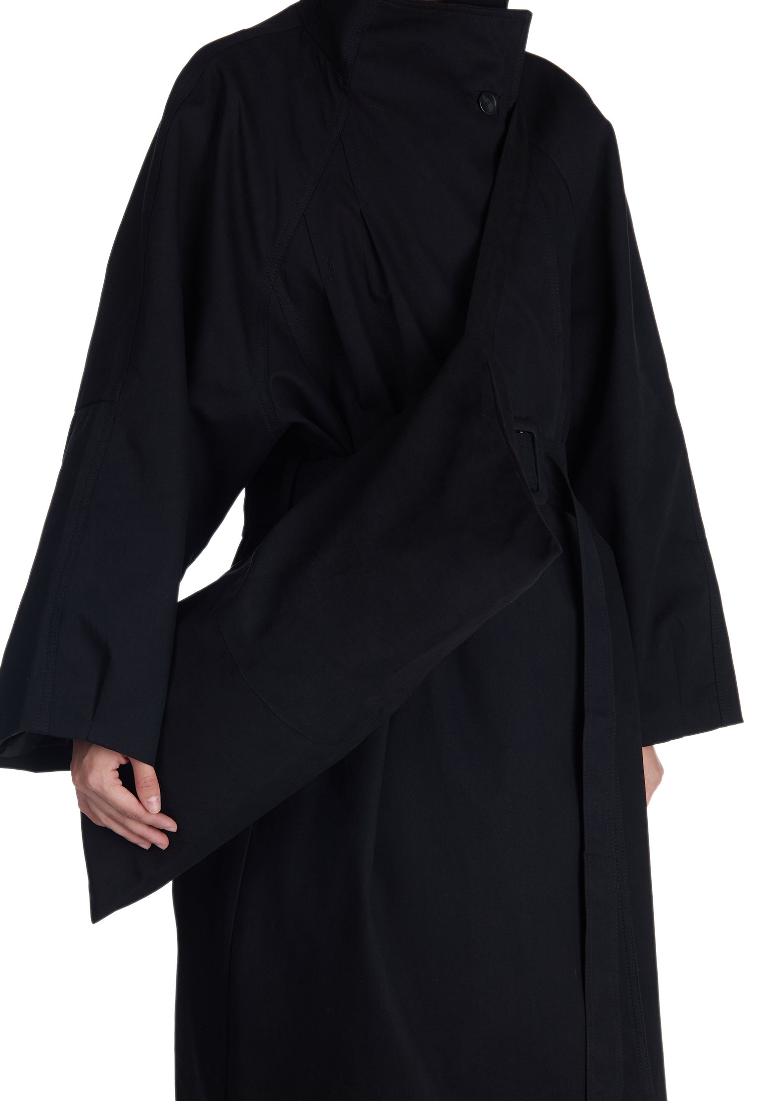 Black Sfilato raincoat - view 7