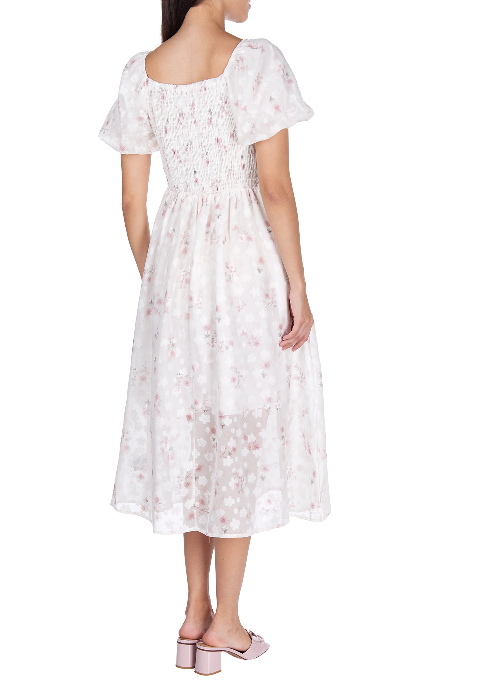 Gray and White Sfilato dress - view 5