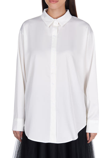 White Classic Cotton Shirt - view 4