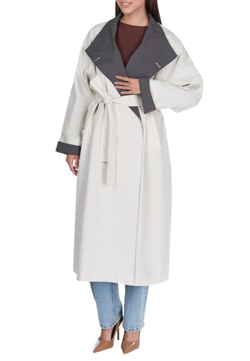 Gray Sfilato raincoat - view 3