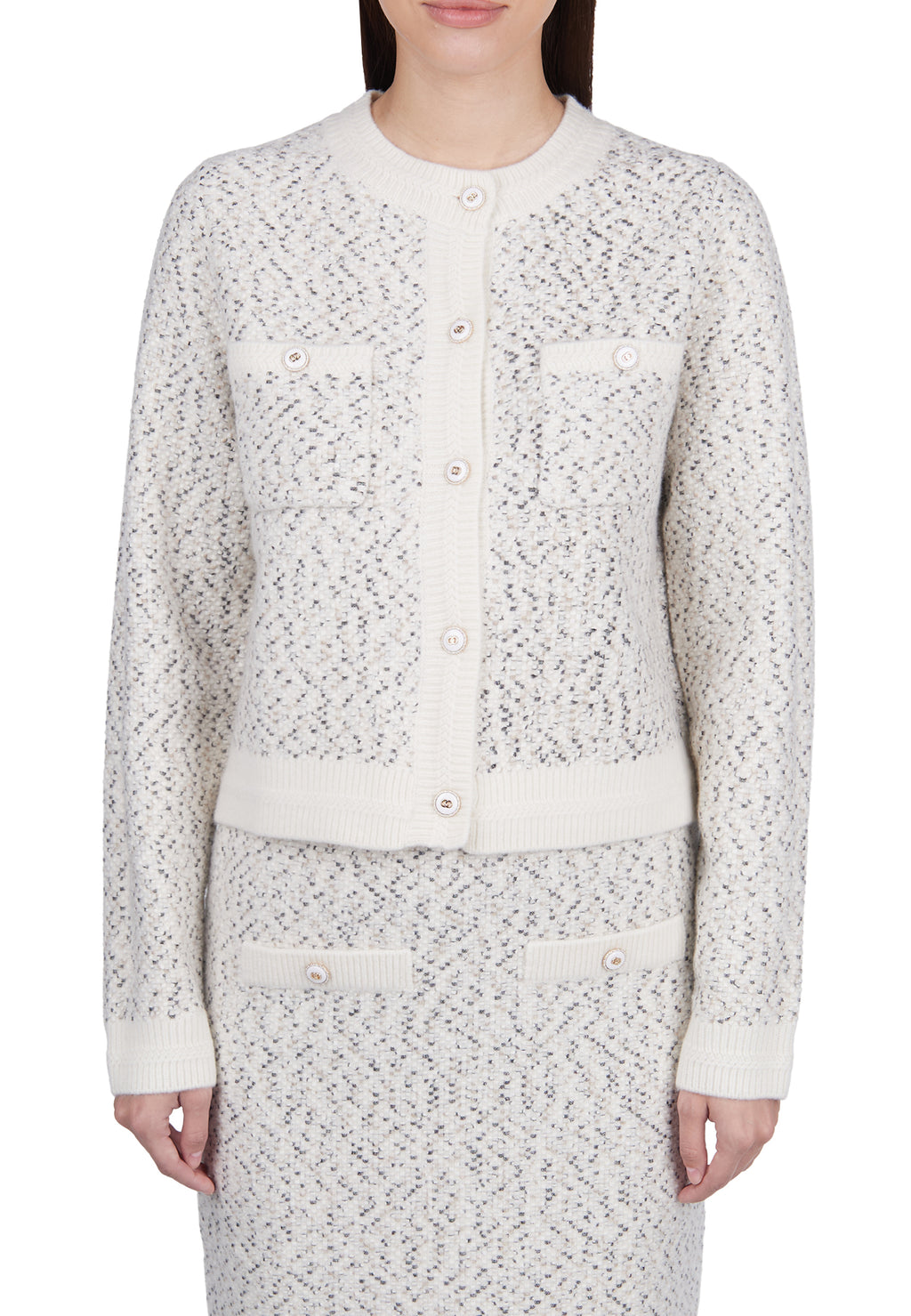 Gray Sfilato cardigan - view 2