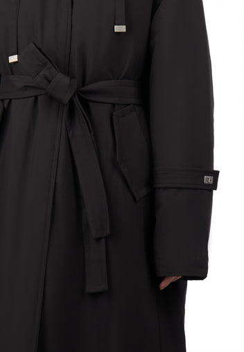 Black Sfilato trench coat - view 3