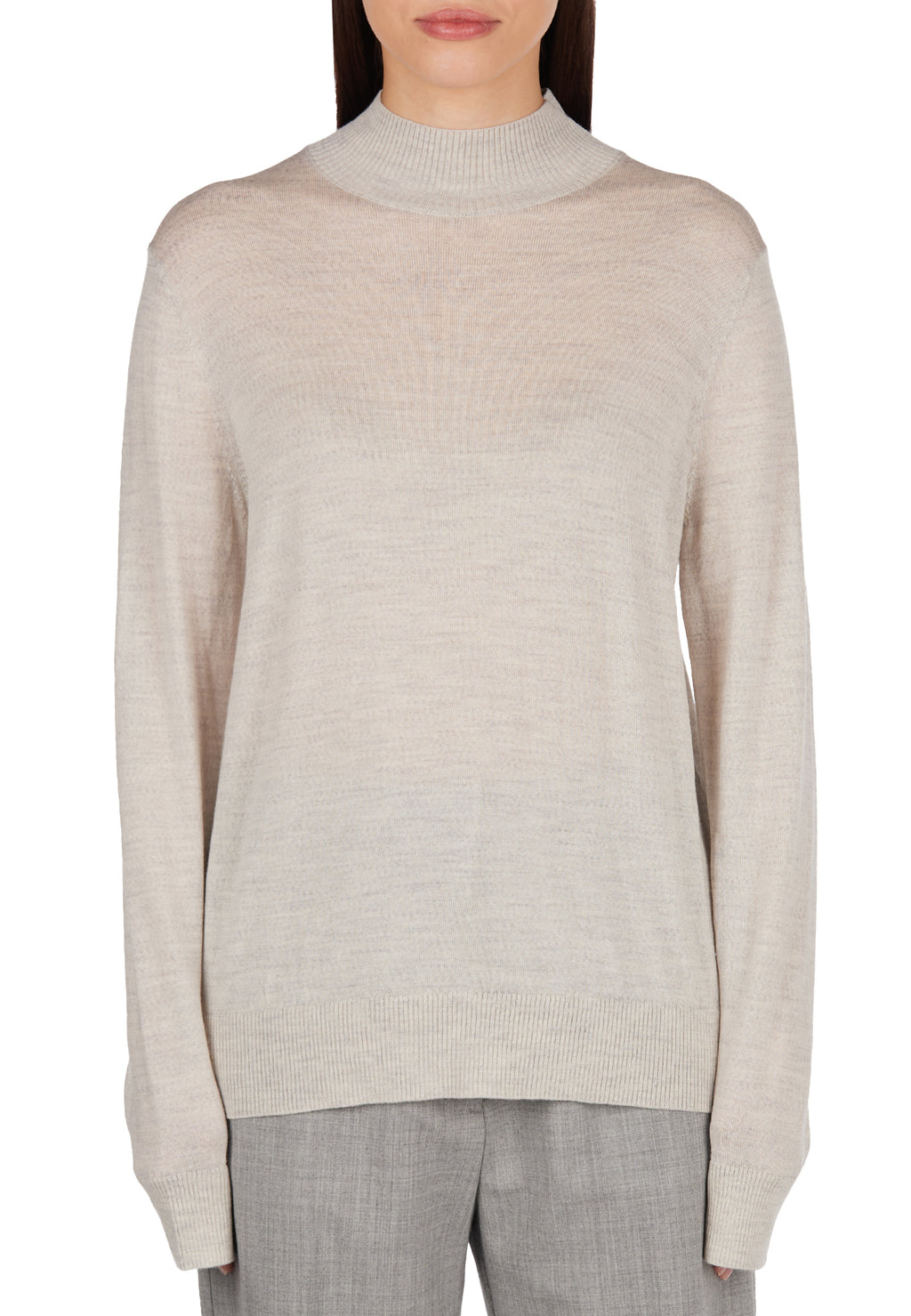 Gray Sfilato turtleneck - view 2