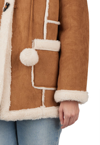 Brown Sfilato sheepskin coat - view 7