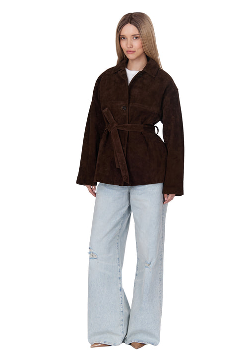 Biella Blazer — Brown