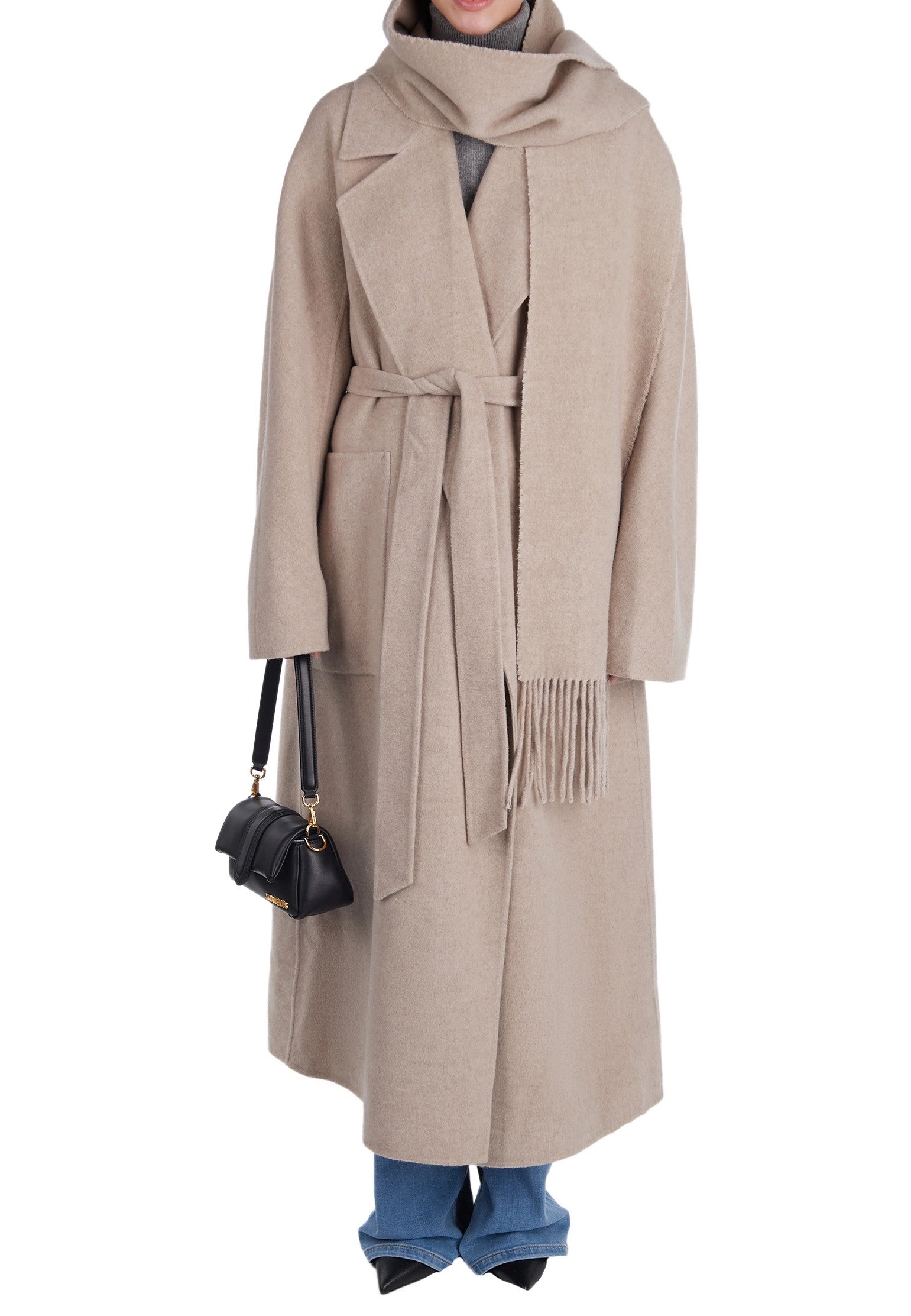 Brown and Beige Sfilato coat - view 4