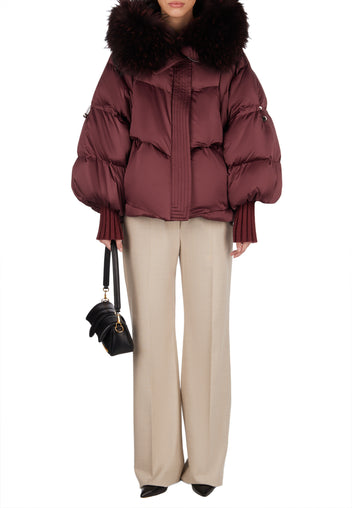 Sfilato Down Jacket TR25-59 — Burgundy