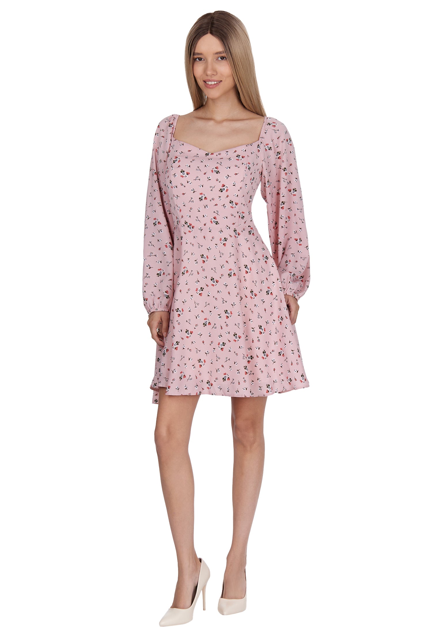 Pink and Red Sfilato dress - view 2