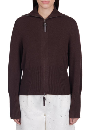 Burgundy Sfilato pullover - view 5